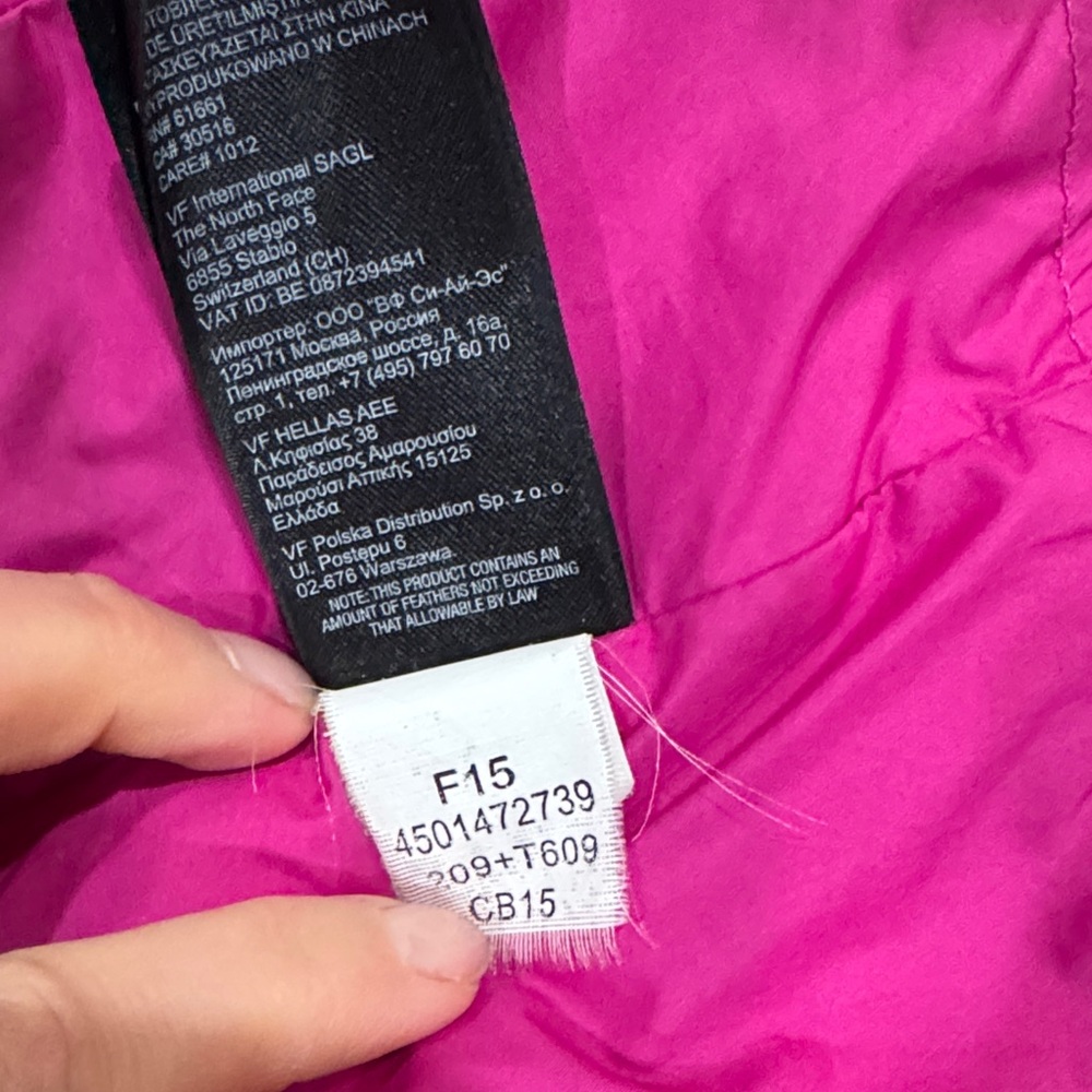 The North Face Fuchsia Lined Down/synth fill Puffer Jacket - Picture 6 of 12